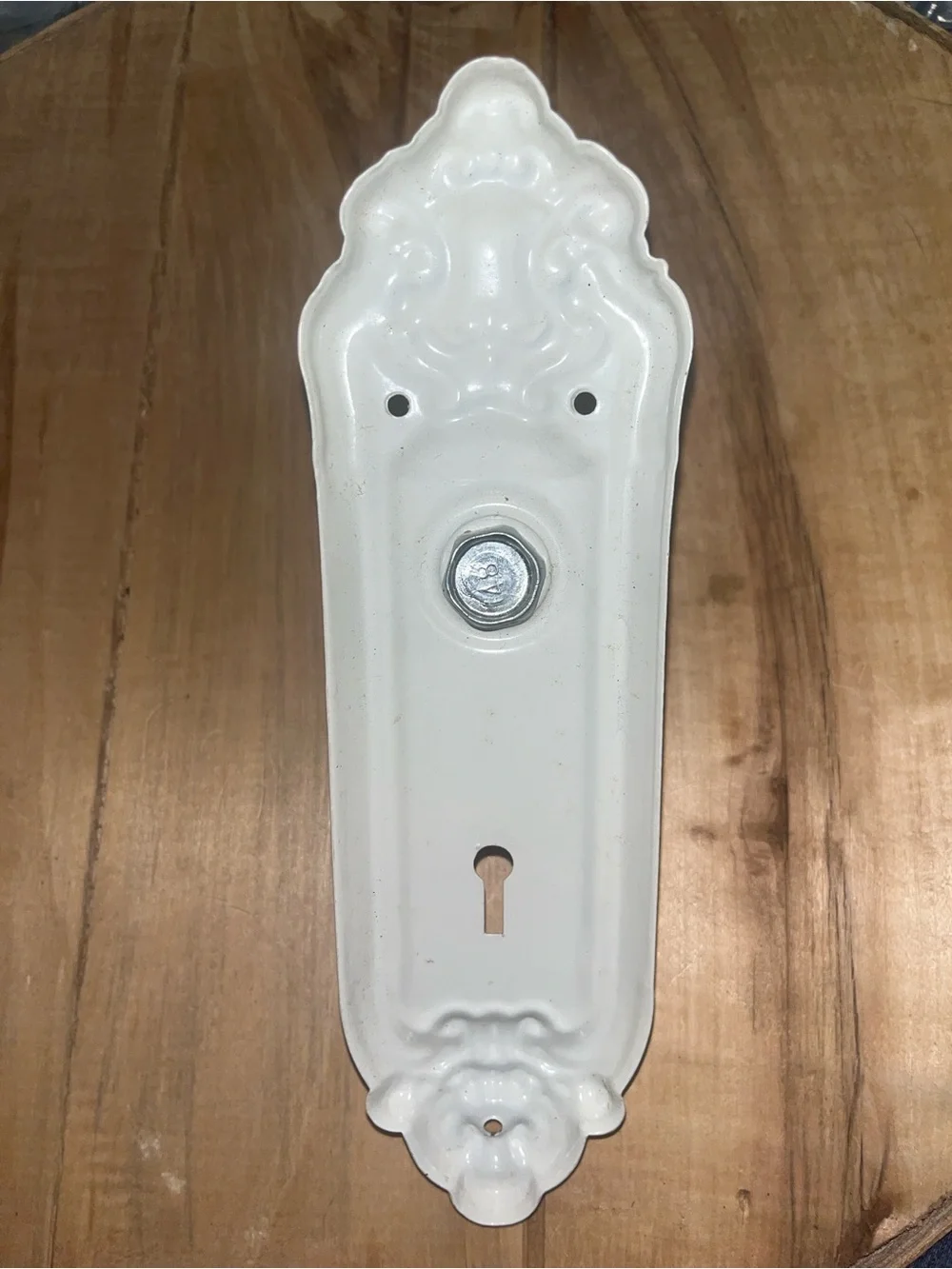 Decorative Cream Glass Door Knob Wall Accent